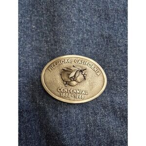 Fillmore CA Centennial 1888-1988 Belt Buckle - Ltd Ed #170 Silver